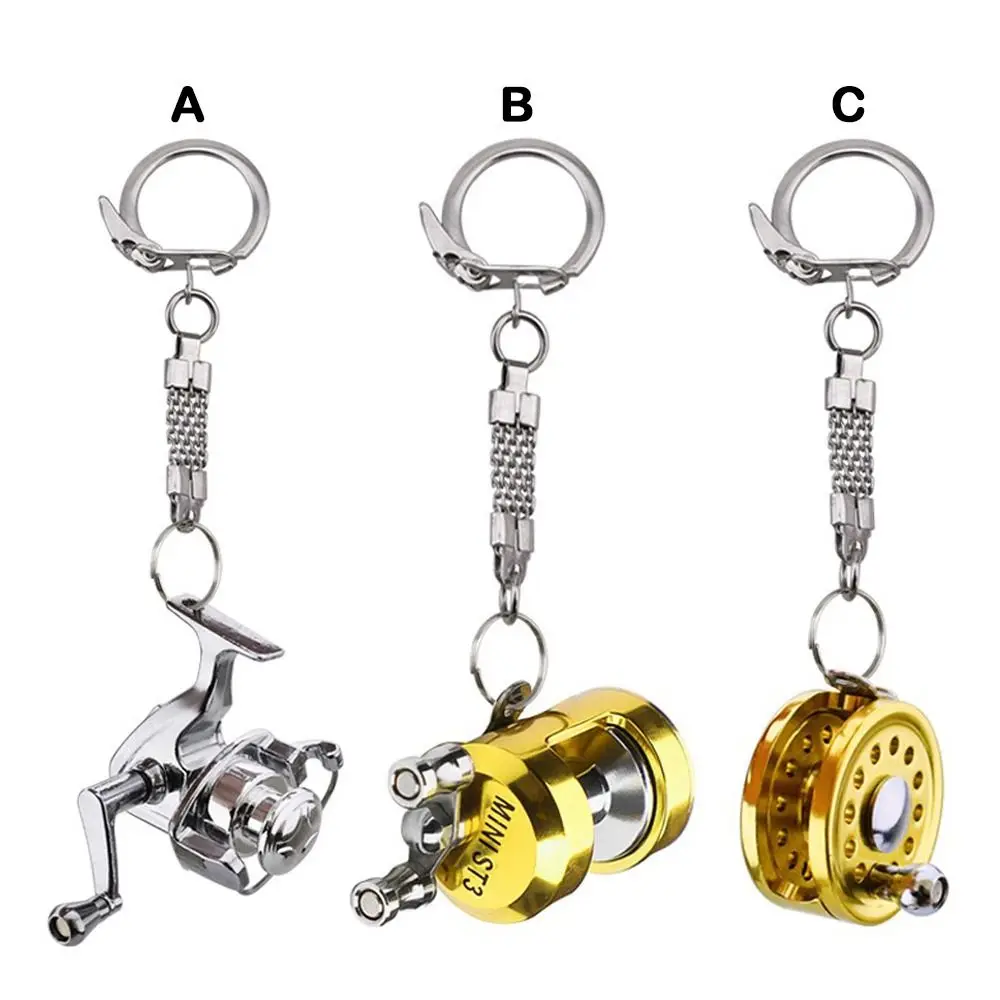 2024 подвеска из сплава для рыболовной катушки в виде барабана маленький брелок