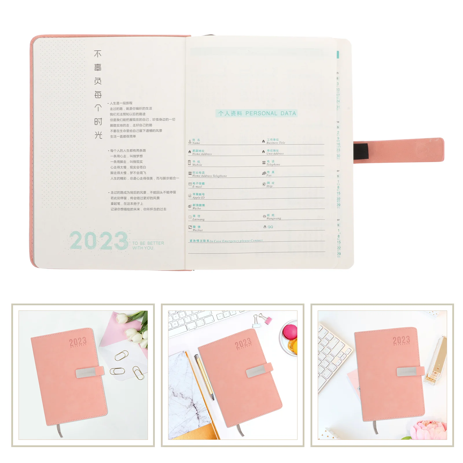

Notebook Business Schedule 2023 Yearly Notepad A5 Planner Colored Agenda Paper Students Notebooks