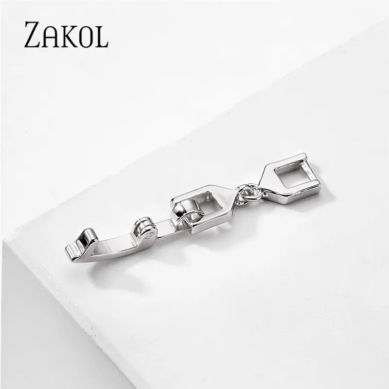 ZAKOL Three Colors 2 Designs Extenders for Bracelet or Necklace with White Yellow Rose Gold Color | Украшения и аксессуары