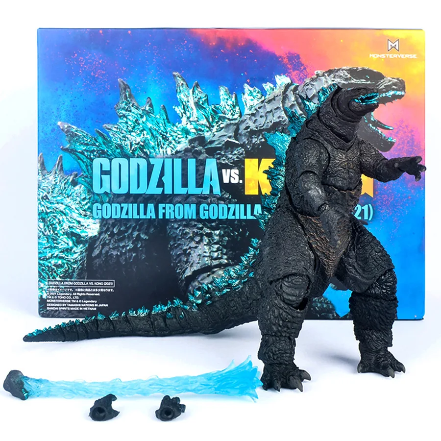 

Godzilla против Kong Godzilla Shm супер подвижная фигурка, игрушечные украшения, коллекционные игрушки, детские подарки на день рождения и Рождество