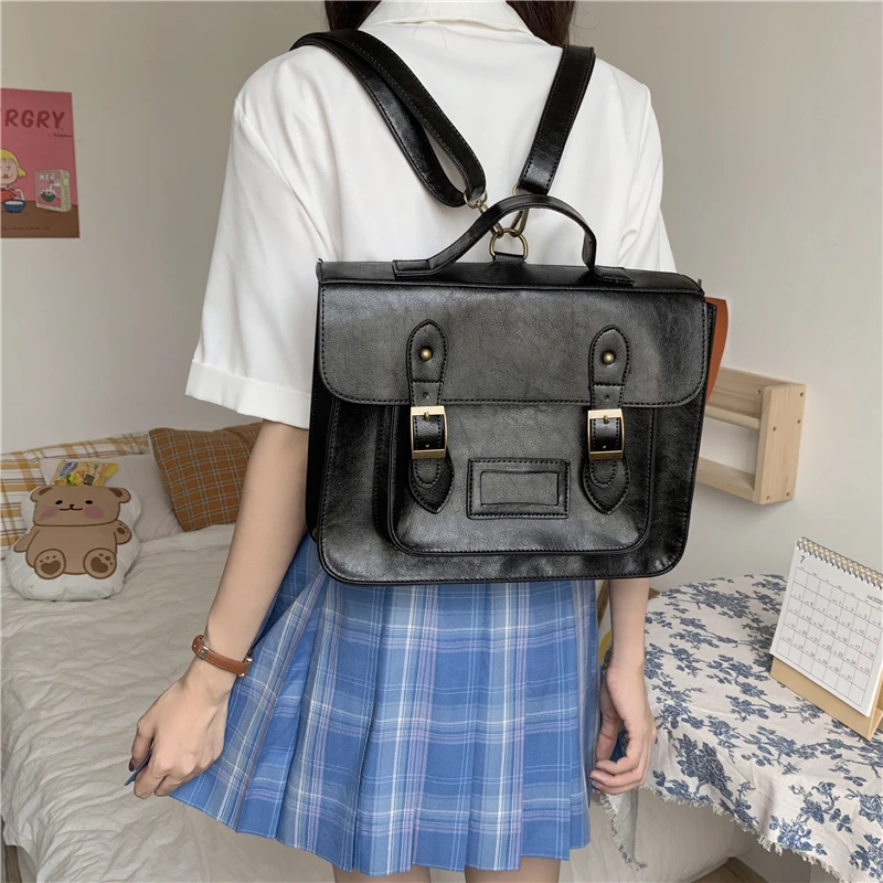 

Women Preppy Style Backpacks School Student Book Bag Travel Multifunctional Teenagers Girls Shoulder Bag Pack Totes for Female