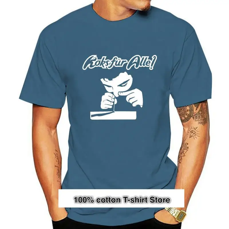 

Camiseta de KOKS ALLE para hombre, camisa de fiesta de moda, de cuello redondo, Hipster, Schwarz weiss-s Bis 3XL