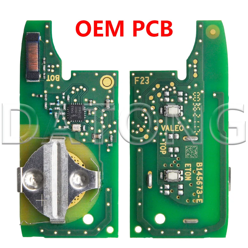 

Оригинальная печатная плата Datong World 4A Chip 433MHz Flip Car Ramote Key для Renault Sandero