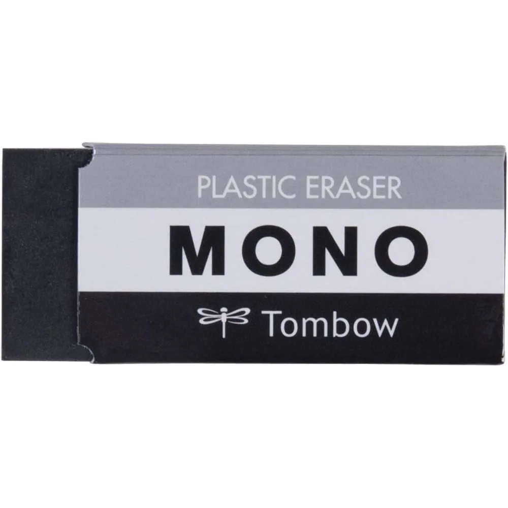 Фото Ластик Tombow 57329 MONO Black, средний, 43x17x10 мм, чисто удаляет следы, не повреждая бумагу PE-01AB №1