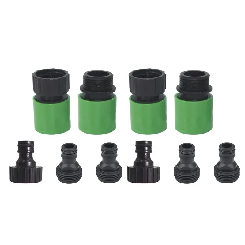 

10PCS/Set 3/4 inch Quick Release Hose Connector Thread Garden Faucet Adapter for Indoor Outdoor Household Garden