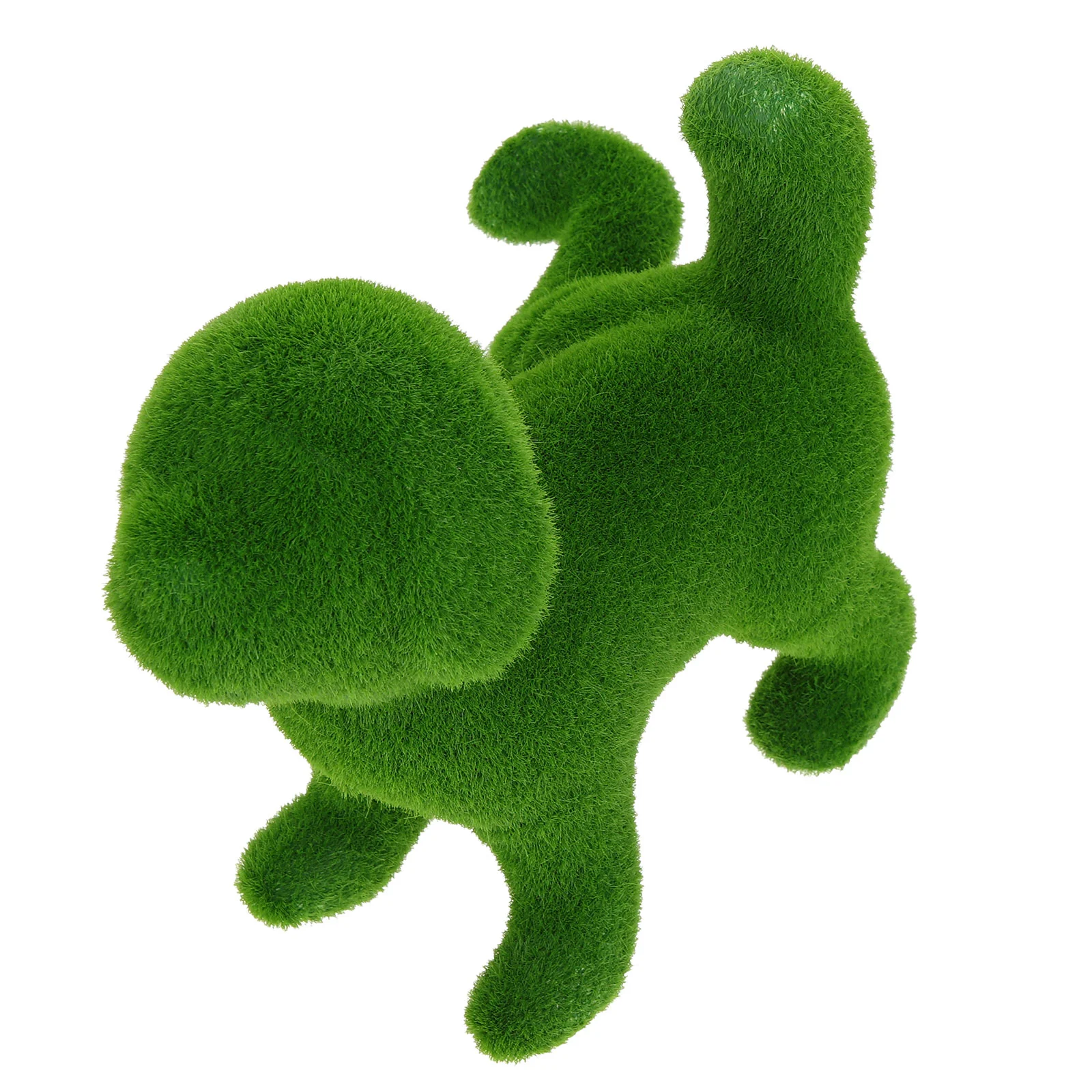 

Dog Statue Moss Animal Garden Flocked Figurine Decor Puppy Sculpture Lawn Figurines Statues Peeing Turf Ornaments Grass