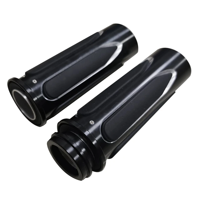 

Black Soft Touch Comfort Hand Grips For Touring 1 Inch Electronic Throttle Replacement Parts Accessories