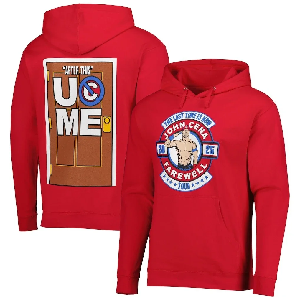 Фото La nueva sudadera roja con capucha John Sena Farewell Tour para Man 2026, casual y neutral con estampado 3D y blusa térmica №2