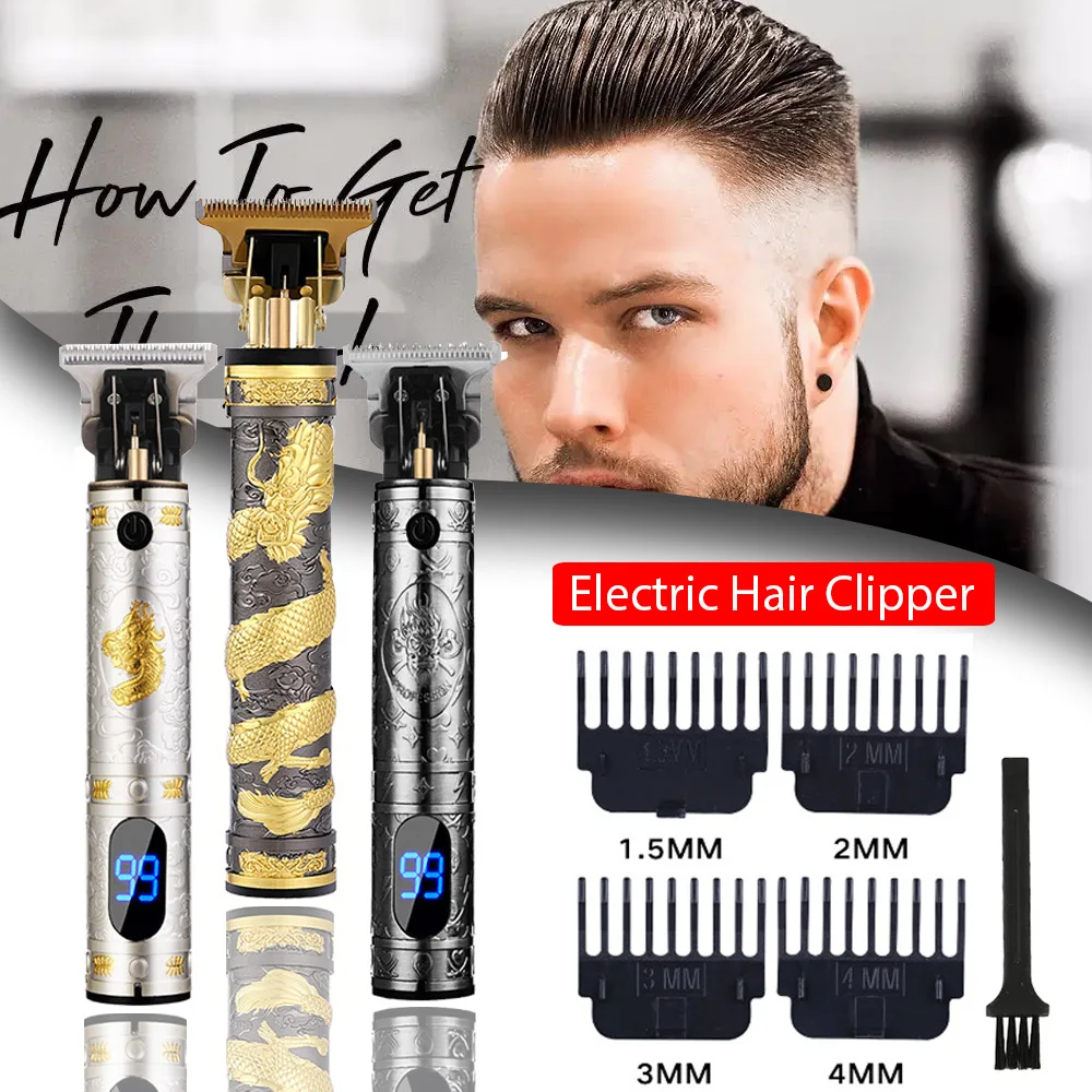 

USB Lithium Hair Cutting Machine Electric Hair Clipper T9 Hair Trimmer Hair cutter for Men Pro Beard Trimmer Shaver Good Quality