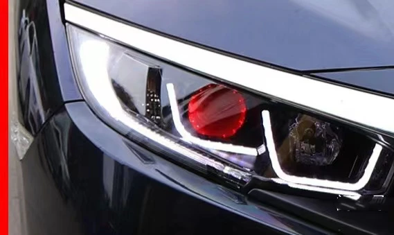 Светодиодные фары в сборе для Honda CIVIC десять поколений дневные ходовые огни
