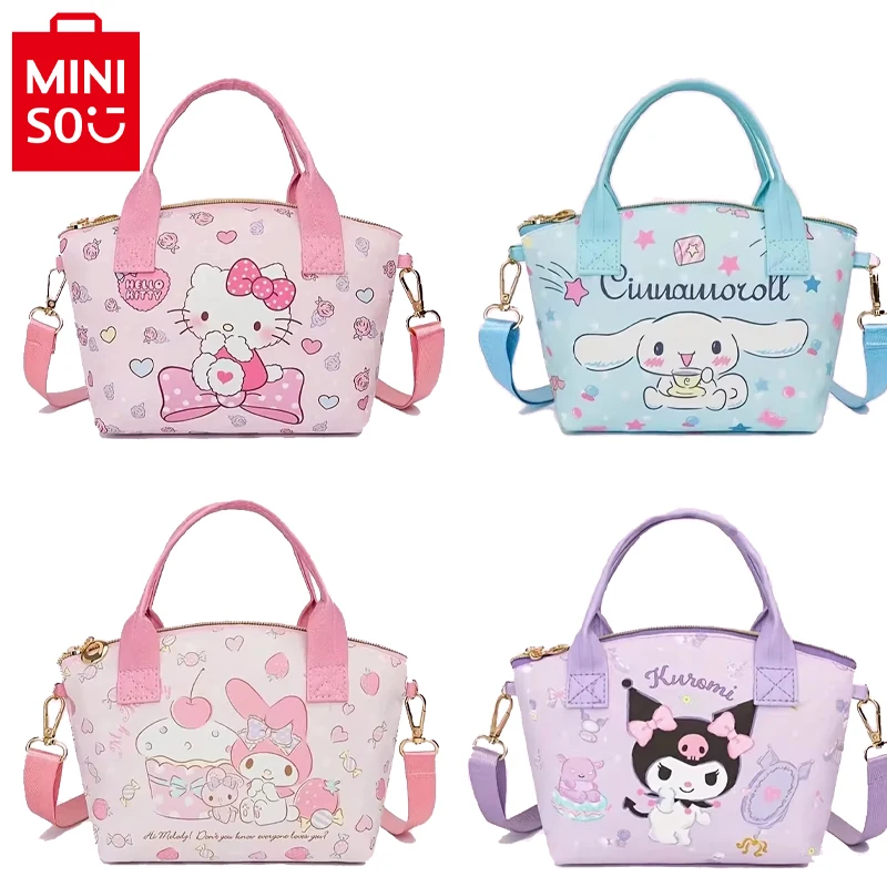 Сумка с героями мультфильмов Sanrio милая сумка через плечо в стиле аниме Melody Kuromi