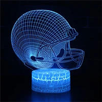 baseball rugby cap 3d lamp acrylic usb led nightlights neon sign christmas decorations for home bedroom birthday gifts