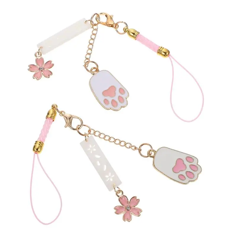 

2Pcs Anti-lost Phone Hanging Rope Mobile Phone Lanyard Creative Phone Chain