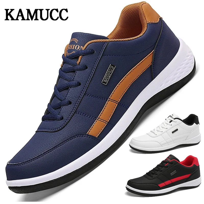

Leather Men Shoes Sneakers Fashion Mens Loafers Shoes Luxury Casual Shoes Breathable Leisure Male Sneakers Men Vulcanized Shoes
