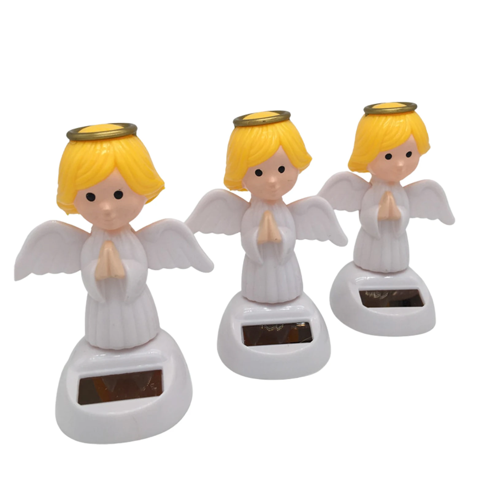 

11cm Solar Dancing Swinging Angel Solar Angel Ornament Figures Solar Powered Dancing Dolls Swinging Dancer Home Car Decoration
