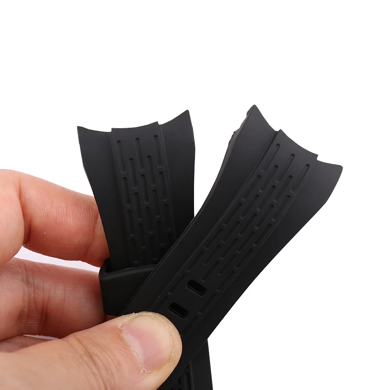 Watch accessories for SEIKO  VELATURA/SRH series SPC007 Men's outdoor sports waterproof silicone watch strap 26MM