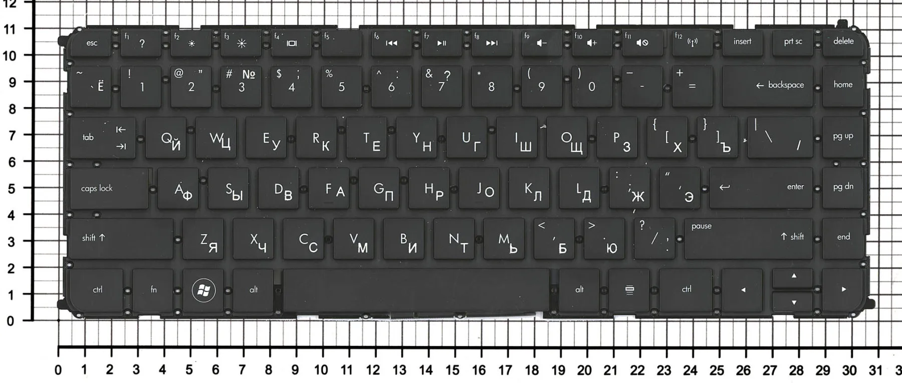 Клавиатура для HP ENVY Sleekbook 6-1100sa черная без рамки | Компьютеры и офис