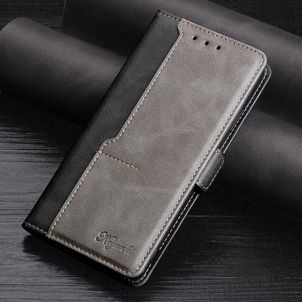 

Flip Leather Case for Motorola E7 E6 P40 P30 Edge Plus Play One Hyper Note Pro Power Macro Action Cover