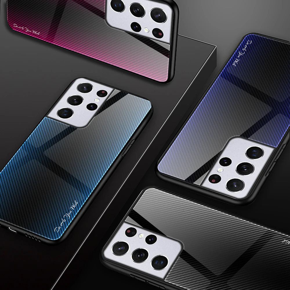 Luxury Tempered Glass Case For Samsung Galaxy S22 S10 Plus S10e S9 S8 A52S A52 S A72 A32 S20 S21 S22 Ultra Case Protective Cover