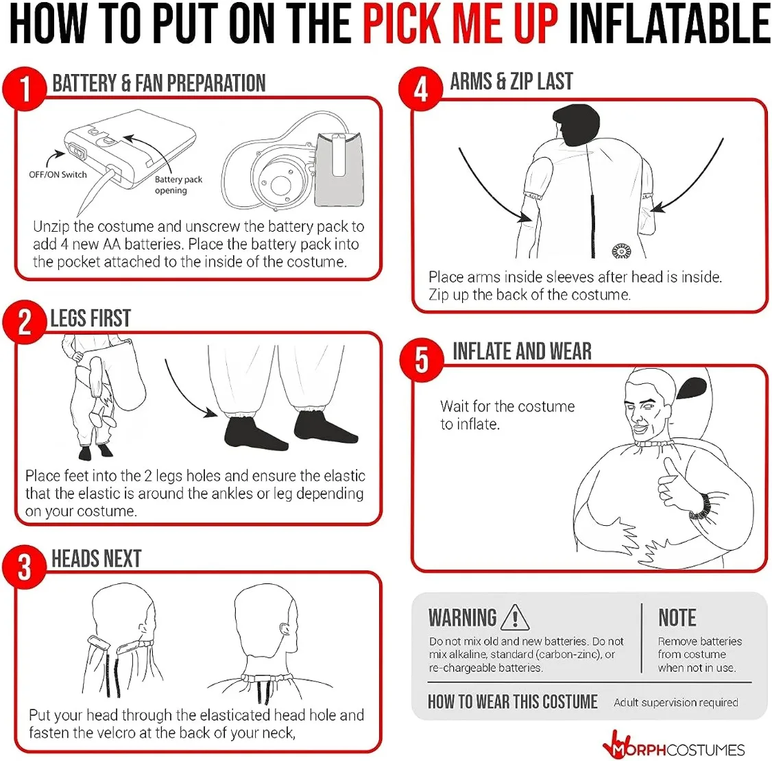 Костюм для мужчин Morph с надписью Носите меня костюм Санты катания Рождественский