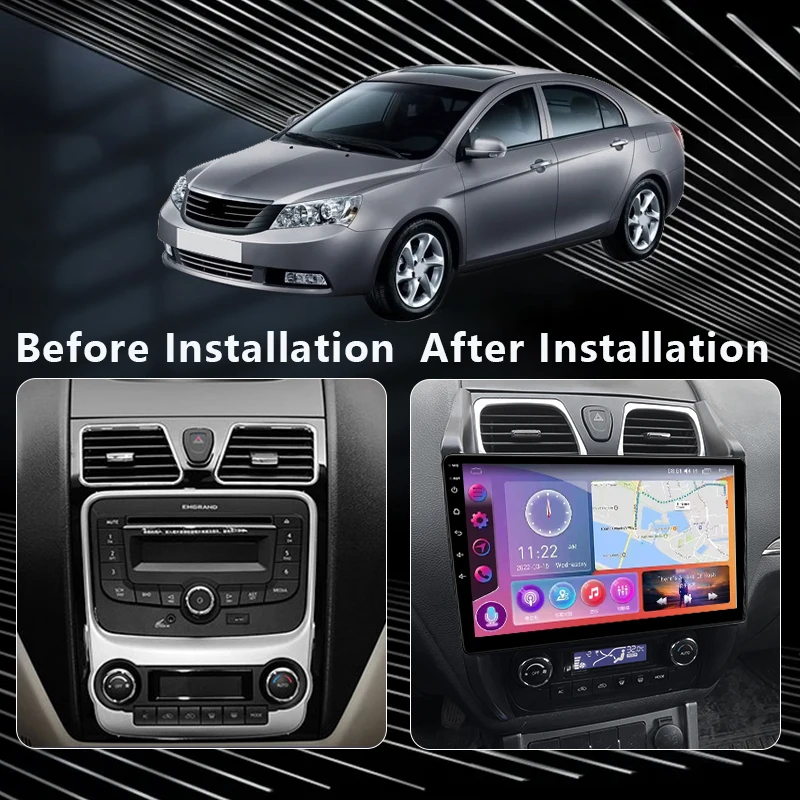 Автомобильный радиоприемник QSZN для Geely Emgrand EC7 2009-2016 навигация GPS Авторадио стерео