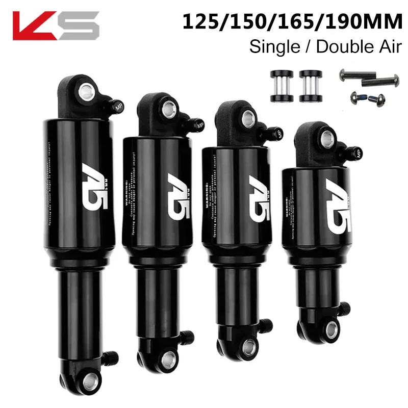 

KS A5 RR1 Rear Shock MTB Solo/Dual Air Suspension 125 150 165 190 MM Bicycle Bike Air Pressure Absorber Cycling Parts