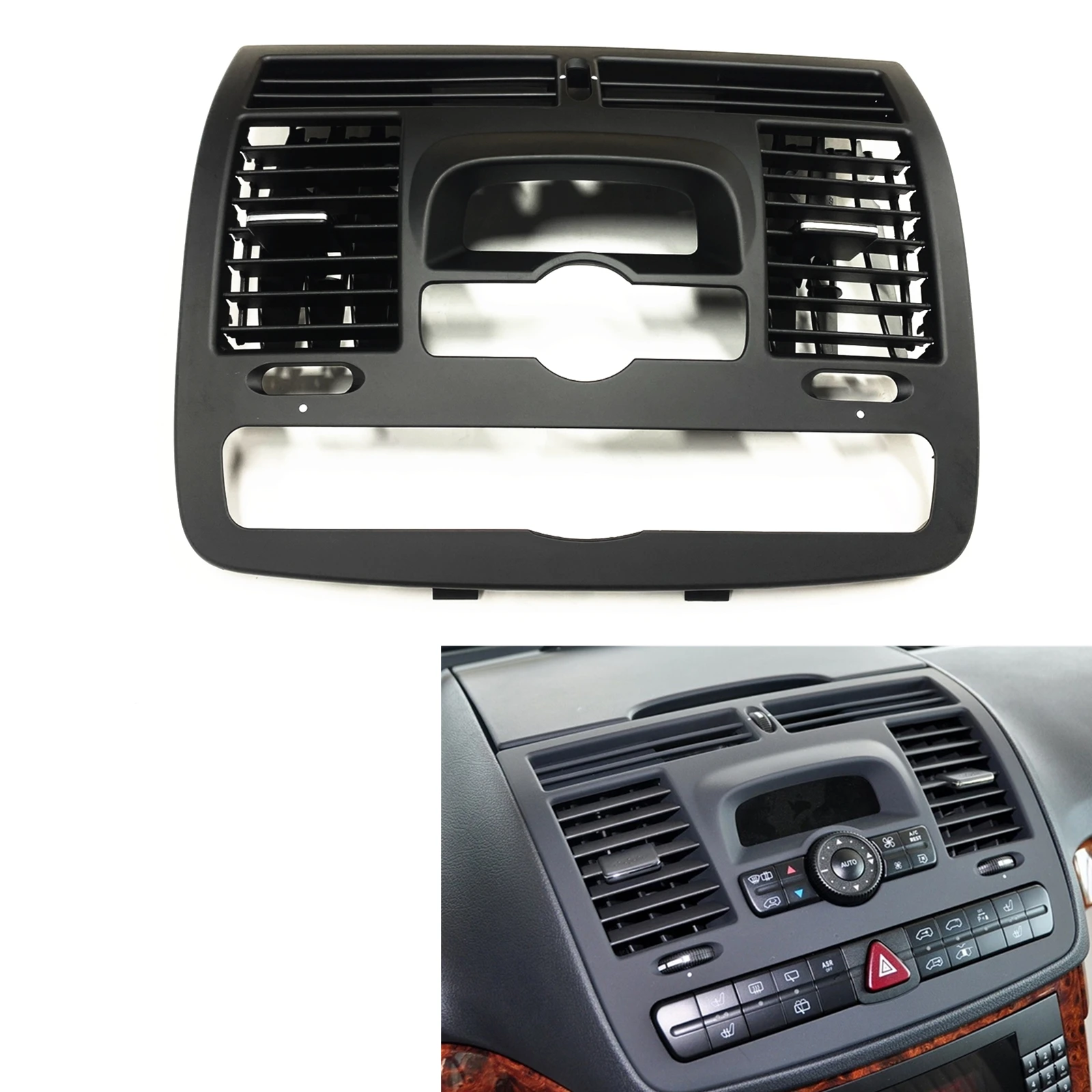 

Car Center Console Dashboard A/C Air Vent Outlet Grille Cover For Benz Vito W636 & Mixto Furgon W639 2010-2015 Advance Version