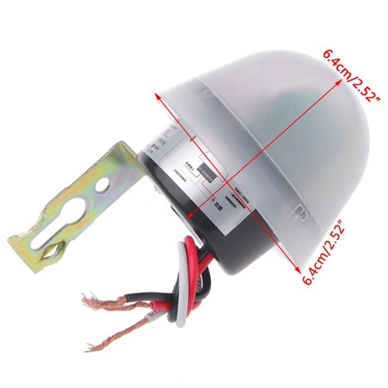 

4X Automatic Auto On Off Photocell Street Light Lamp Switch C AC 220V 50-60Hz 10A Photo Control Sensor Switch