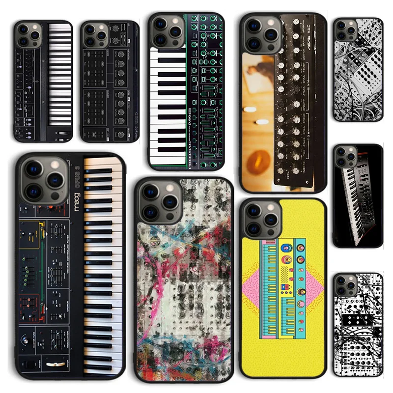 Винтажный синтезатор Moog чехол для телефона с принтом для iPhone 15 12 mini XS XR 11 13 14 Pro Max SE2020 Apple 6 7 8 Plus Coque