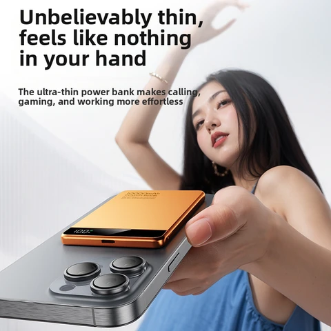 Магнитное беспроводное зарядное устройство Power Bank емкостью 10000 мАч PD20W с сверхбыстрой зарядкой Powerbank для Magsafe iPhone Samsung Huawei