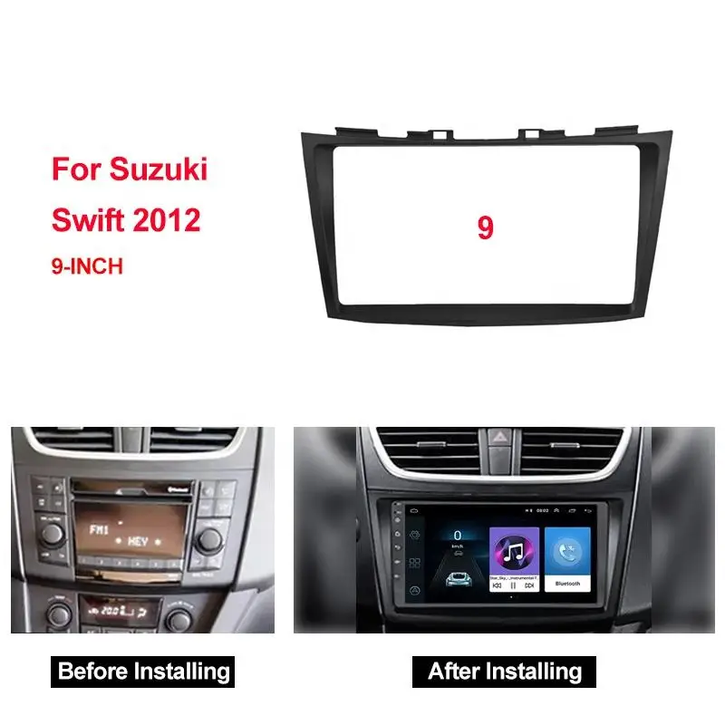 

Автомобильный радиоприемник, 9 дюймов, с установкой DVD GPS Mp5, пластиковая панель Fascia ДЛЯ SUZUKI SWIFT 2010-2017