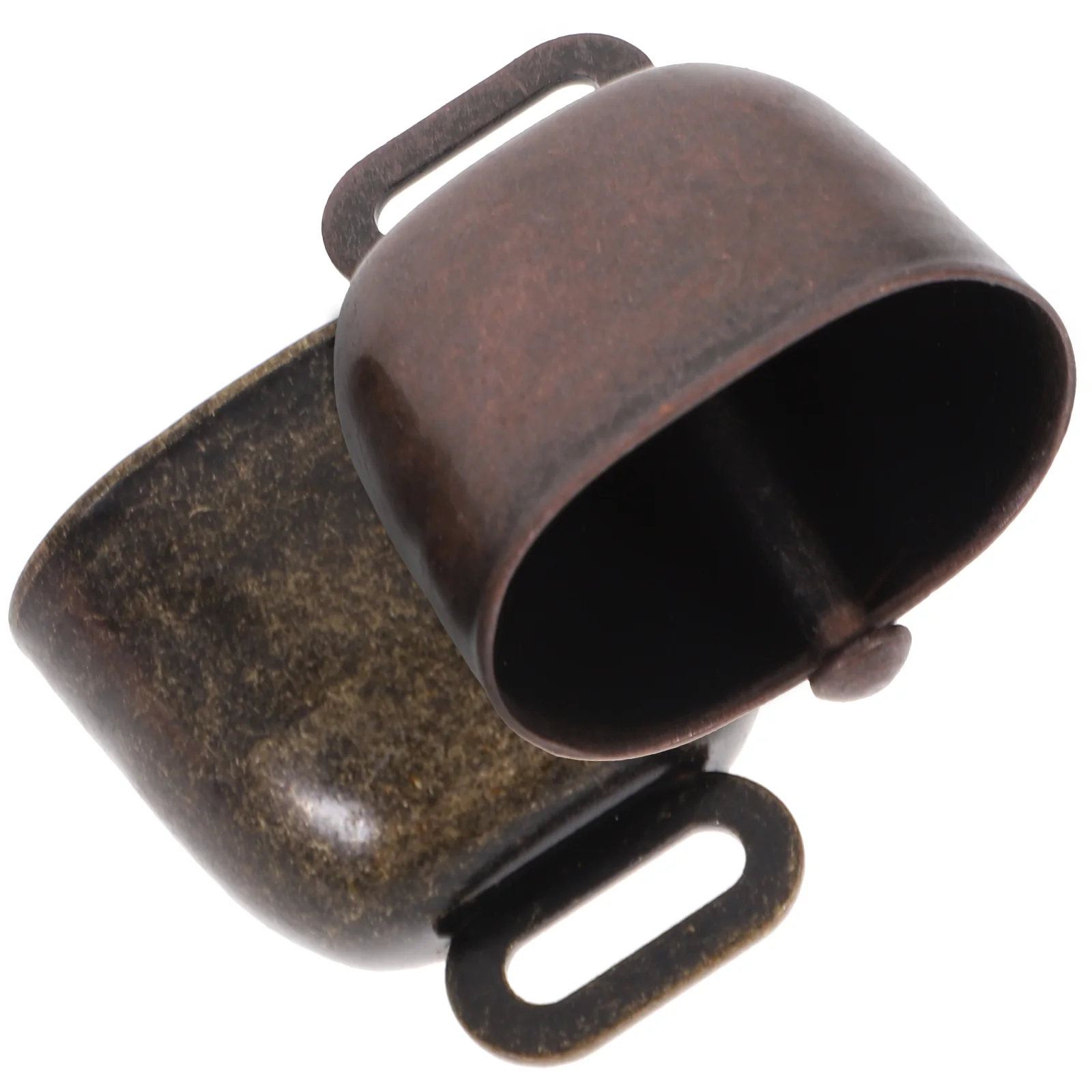 

2 Pcs Fengshui Bell Mini Wreath Dogs Bronze Bells Large Dog Door Bell Rustic Decor