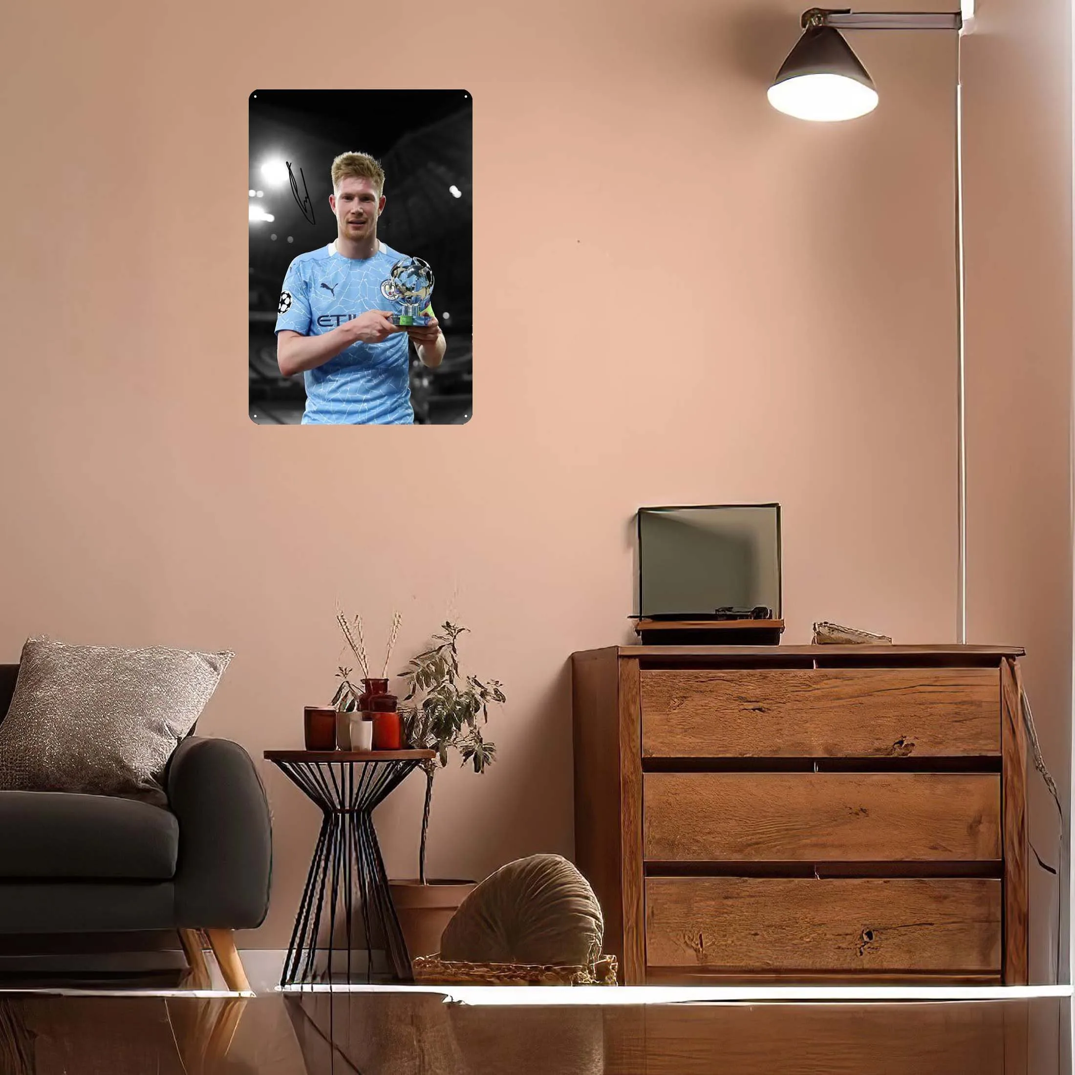 Металлический знак Кевин де хит спортивный постер украшение в виде кофейного