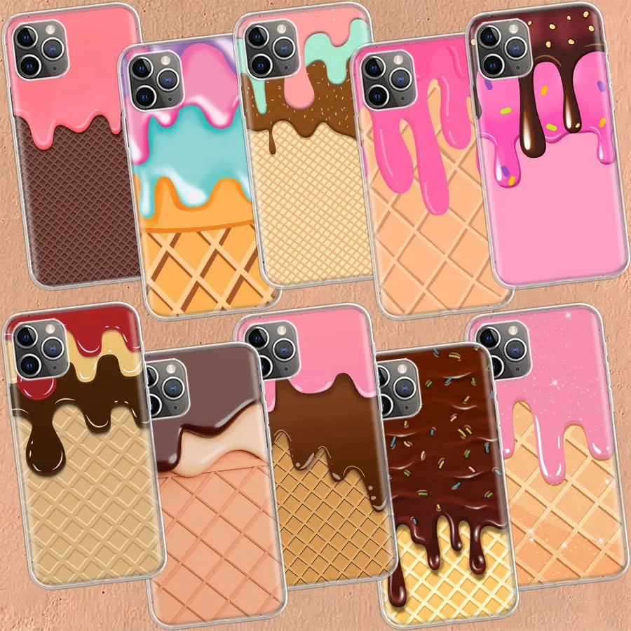 

Summer cream chocolate fruit ice cream Phone Case For Apple Iphone 14 Pro Max 12 13 Mini 11 SE 2020 X XS XR 8 7 6 6S Plus 5 5S C