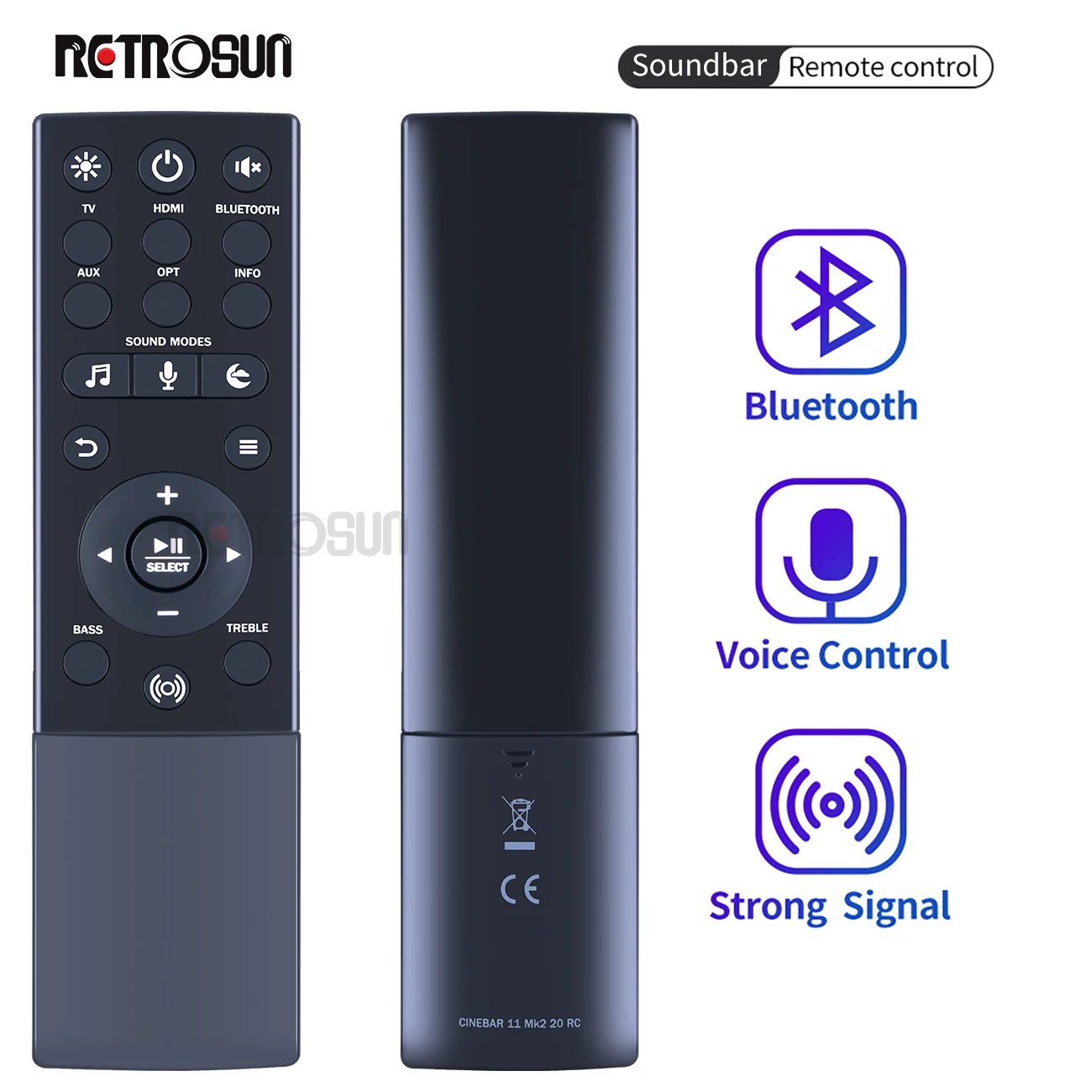 New Remote Control For Teufel CINEBAR 11 MK2 20RC Soundbar Audio Speaker System