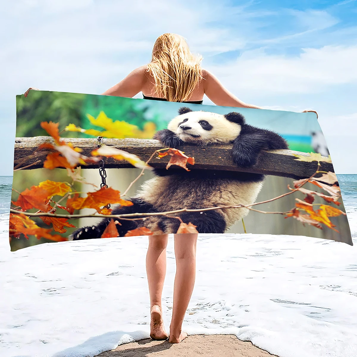 

Wildlife Animals Bath Towel Oversized for Men Women,Sand Free Beach Towel Quick Dry Towel for Beach Travel Pool Sport,Oversized