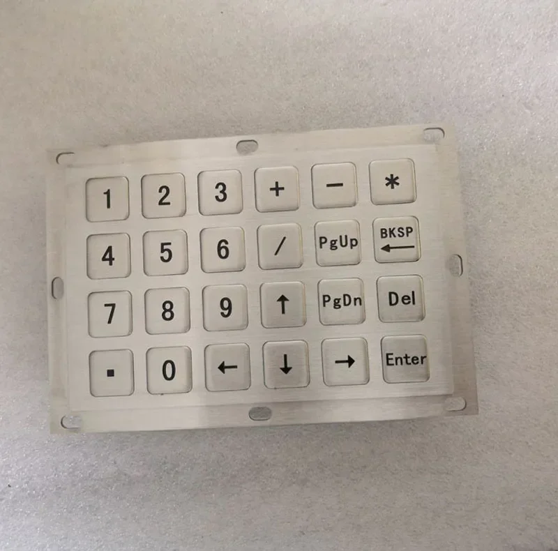 Металлическая клавиатура с 24 клавишами и подключением USB раскладка 4X6