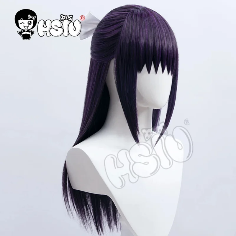 Iori Utahime косплей парик дзюдзюцу кайсен HSIU черный и фиолетовый смешанные длинные