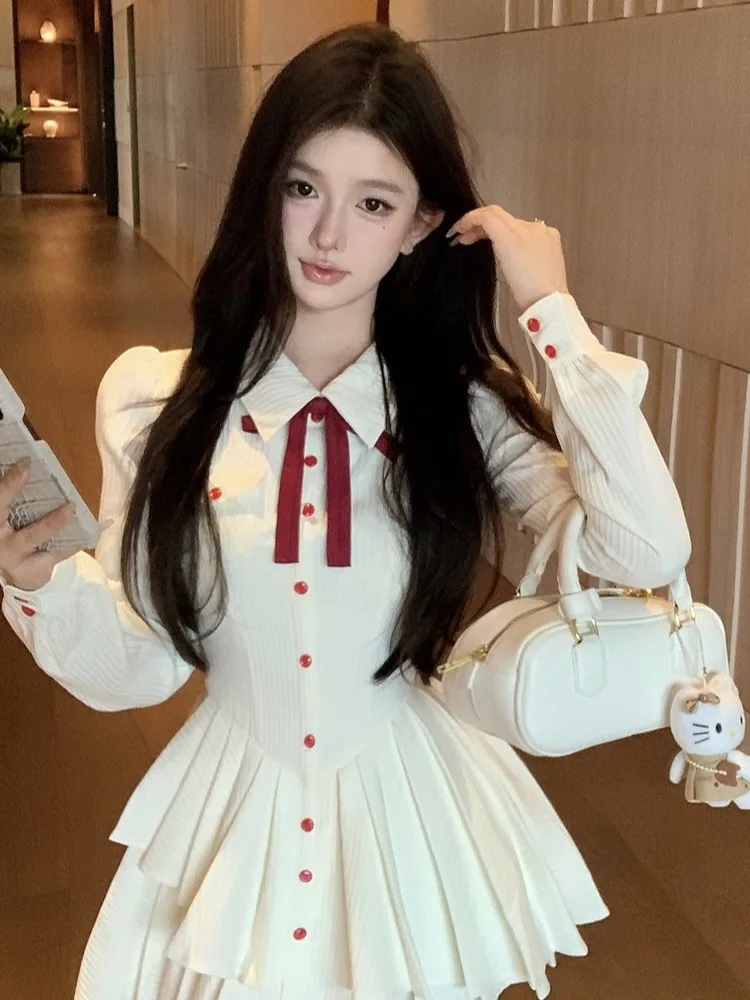 Французское уникальное шикарное милое короткое платье детское раннее осеннее