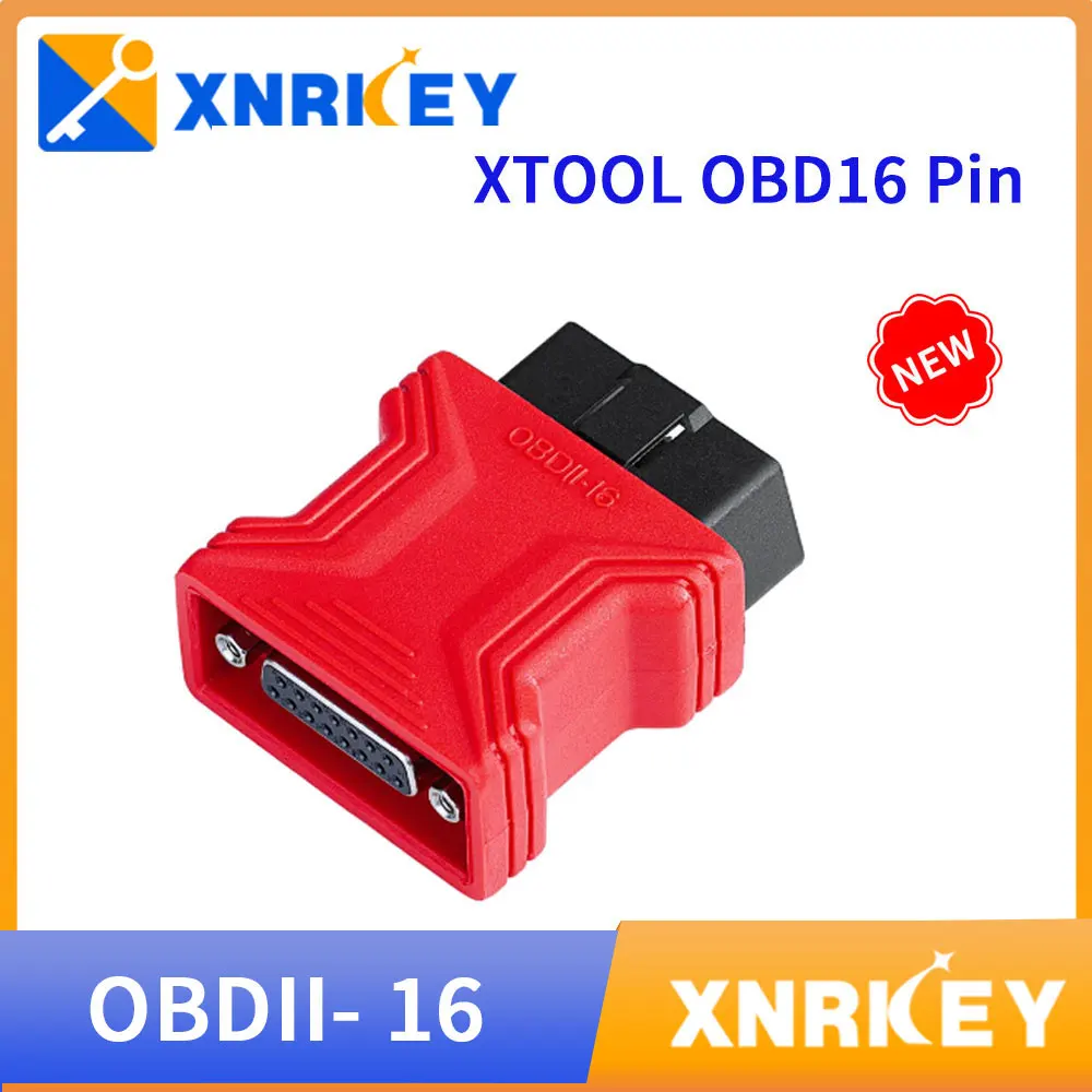 Адаптер XRNKEY XTOOL OBD16 Pin для X100 Pro,X200,X300,X300 Plus,X100 pad,X100 pad2, 16-контактный разъем, автомобильный диагностический адаптер