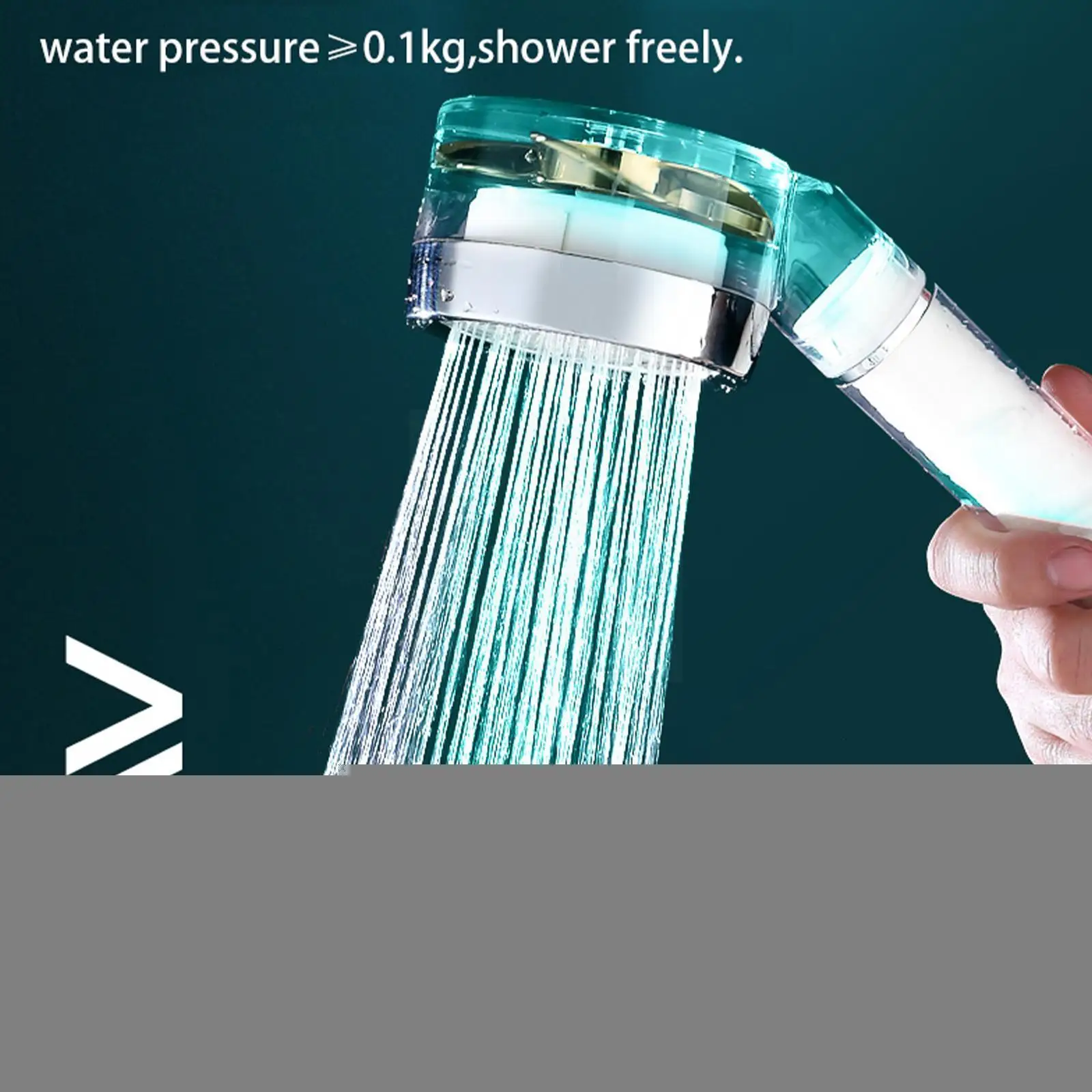

Led Shower Turbocharger Color Changing Temperature Saving Shower Rainfall Water Pressure Sensor Faucet Bathroom H Y5l5