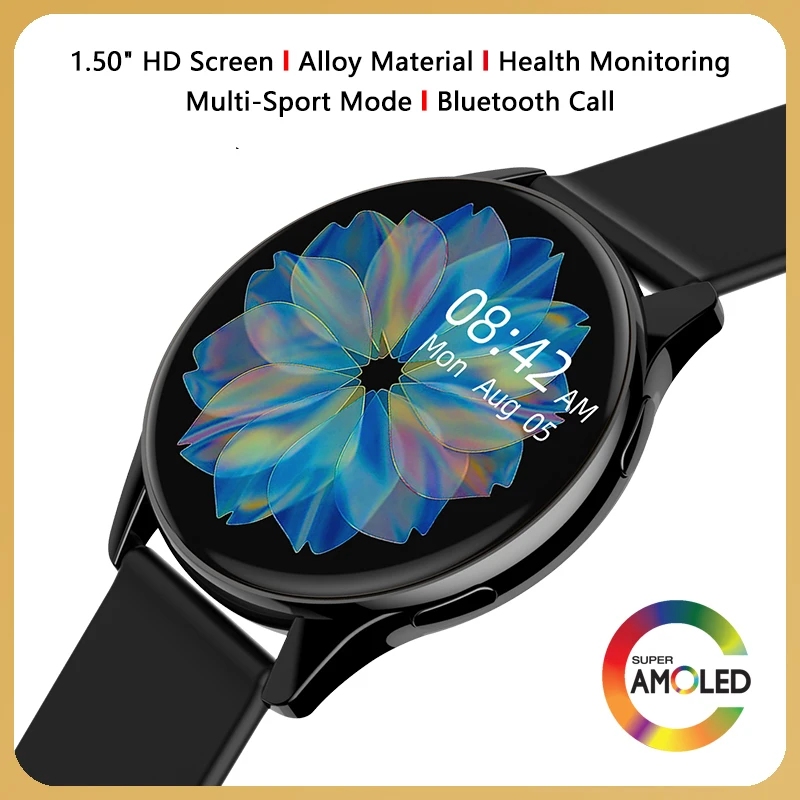 Водонепроницаемые умные часы AMOLED для мужчин и женщин 1 50-дюймовые