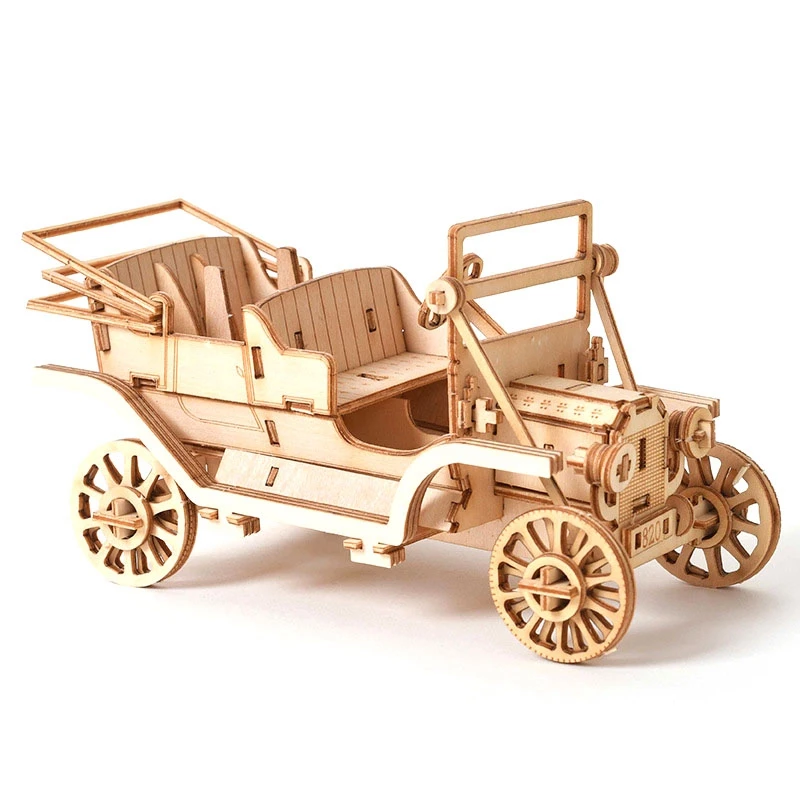 

Автомобильные игрушки «сделай сам», 3D деревянная головоломка, Сборная модель, деревянные Наборы для творчества, настольное украшение для д...
