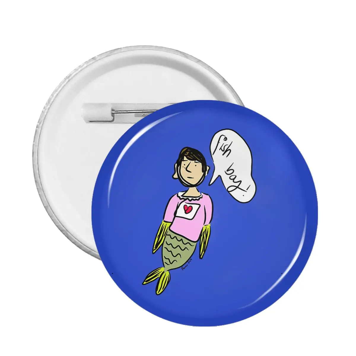 

Fish Boy Pin Customizable Badge Backpack Badges Brooch Brooches Decoration Pins Lovers