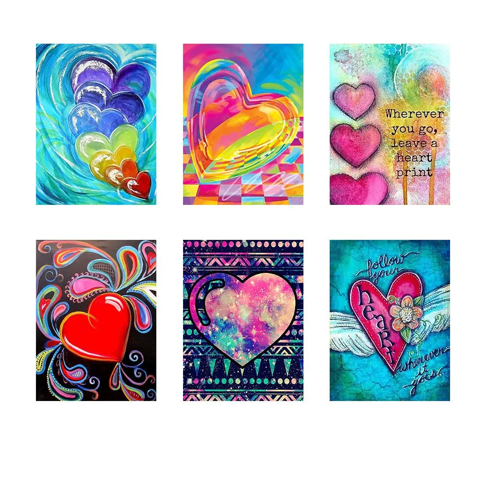 

DIY 5D Diamond Painting love heart Full Diamond Embroidery Mosaic Art Picture Cross Stitch Kit Rhinestones