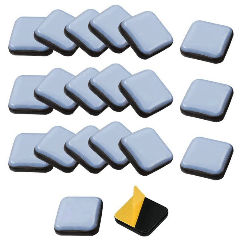 

60 шт., самоклеящиеся ползунки для мебели, 25 х25 мм