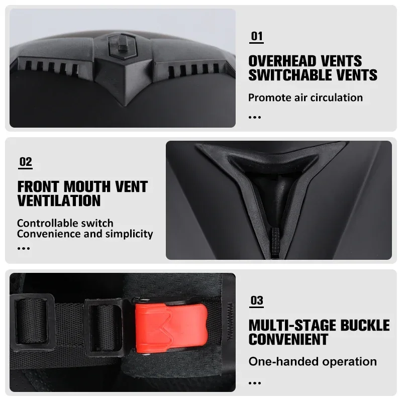 Мотоциклетный шлем с двойным объективом модульный козырьком