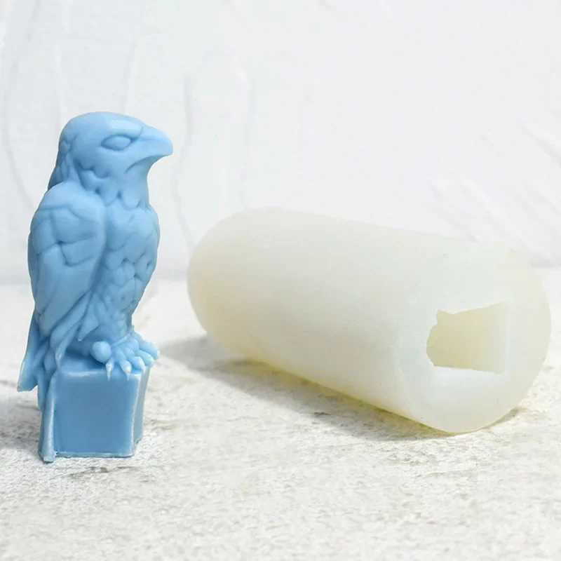 3D скульптура орла свеча силиконовая форма резная животного восковые формы