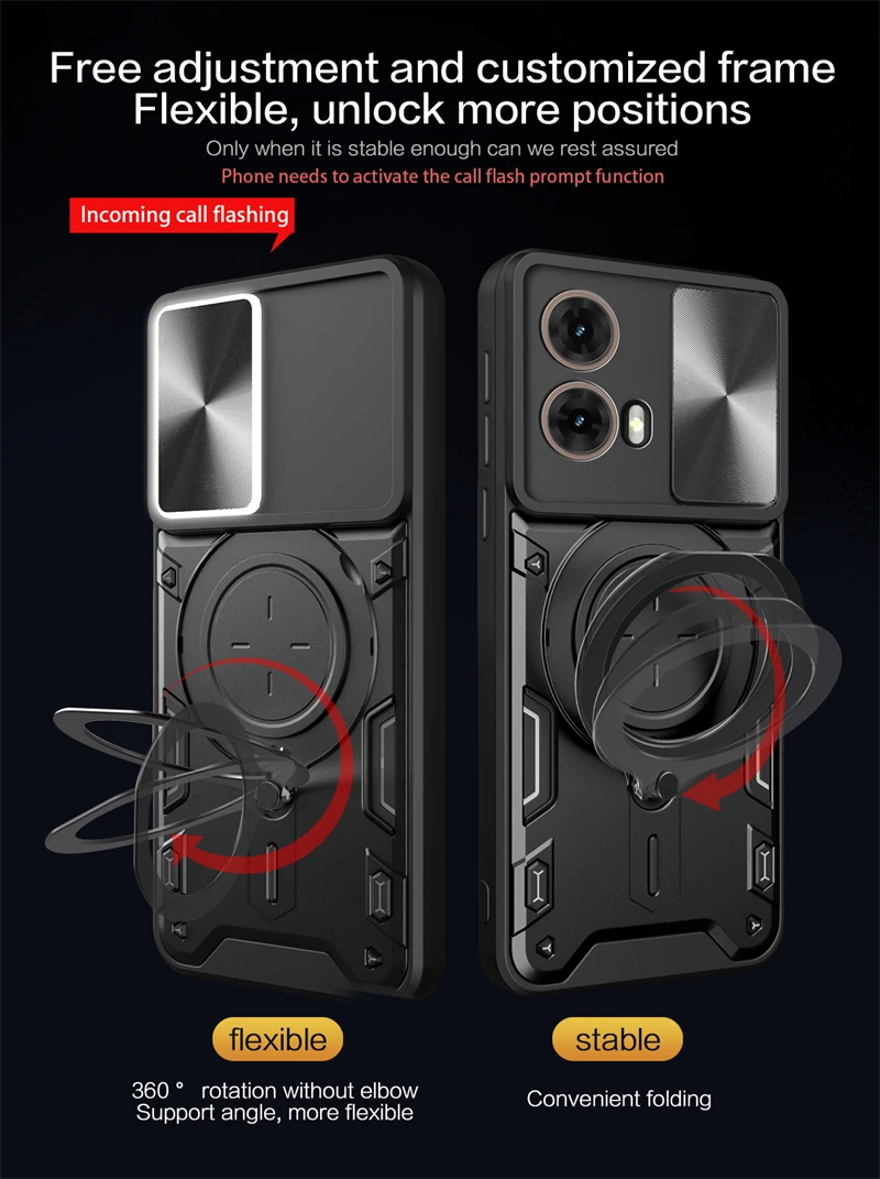 Магнитное кольцо подставка держатель броня чехол для Motorola Moto G85 G75 G55 G35 5G слайд
