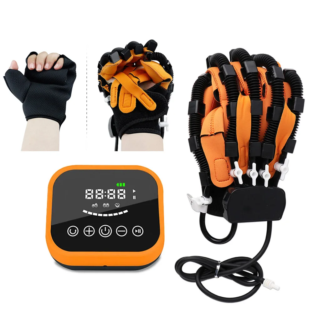 

Stroke Hemiplegia Hand Training Exercise Tool Rehabilitation Robot Gloves Left/Right Finger Strengthener Recovery Physical Ther